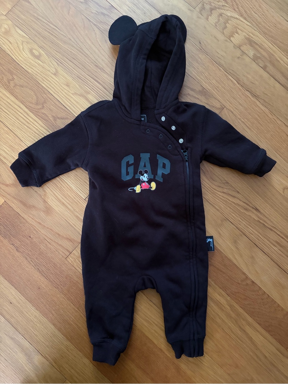 Baby Gap x Disney | Minnie Mouse Hooded Romper One Piece Black | Size: 3-6